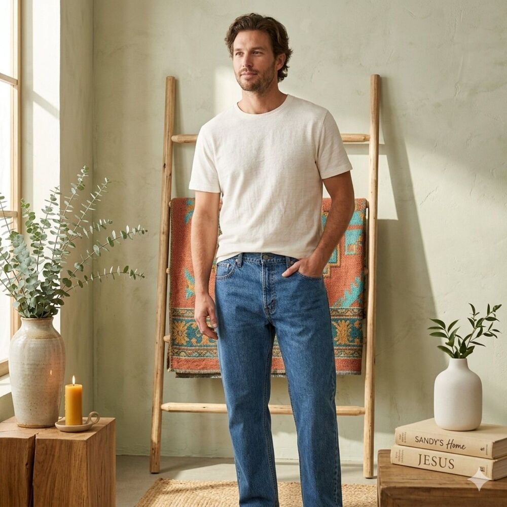 Levi’s 550 Jeans Men 40x32 Blue Denim Relaxed Fit Loose Mid Rise Casual